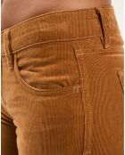 Pantalon en Velours Fin camel