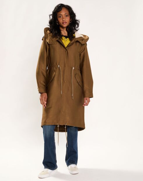 Parka Longue Cordon kaki