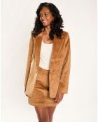 Blazer en Velours camel