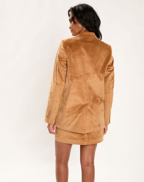 Blazer en Velours camel