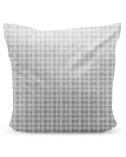 Oreiller Moelleux Vichy gris  - 60x60 cm