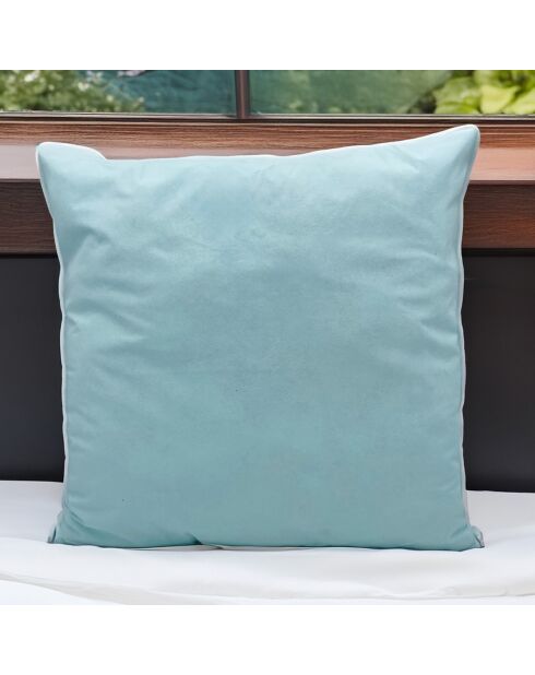 Oreiller Médium Evolon anti-acariens naturel bleu - 60x60 cm