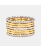 Bague Borghese or bicolore
