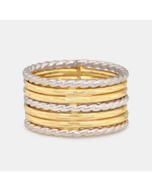 Bague Borghese or bicolore