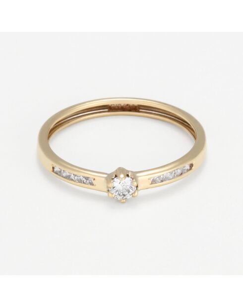 Bague Lacey Zircone or jaune