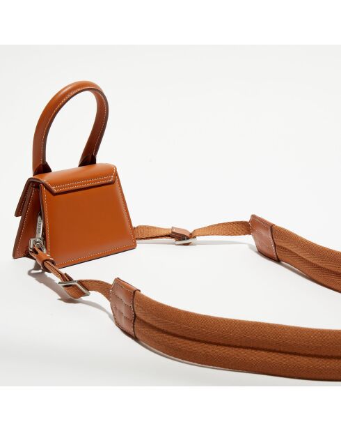 Mini sac à main en Cuir Le Chiquito marron - 12x6 cm