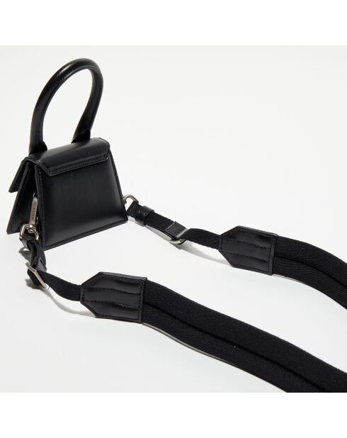 Mini sac à main en Cuir Le Chiquito noir - 12x6 cm