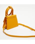 Mini sac à main en Cuir Le Chiquito Noeud orange - 18x13.5 cm