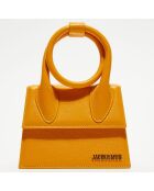 Mini sac à main en Cuir Le Chiquito Noeud orange - 18x13.5 cm