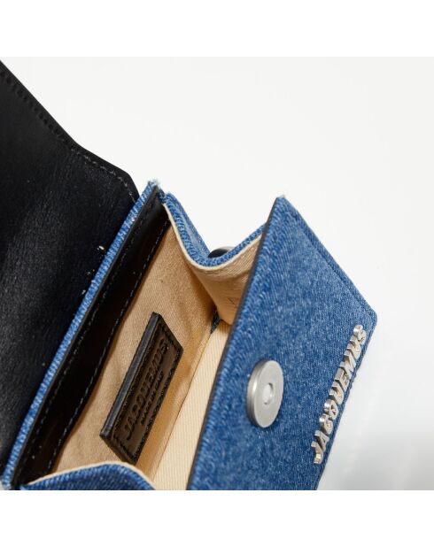 Mini sac à main en Jean Le Chiquito bleu - 12x6 cm