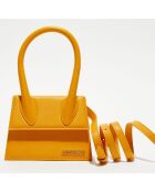 Mini sac à main en Cuir Le Chiquito Moyen orange - 18x13.5 cm