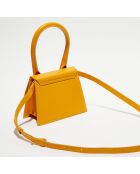 Mini sac à main en Cuir Le Chiquito Moyen orange - 18x13.5 cm