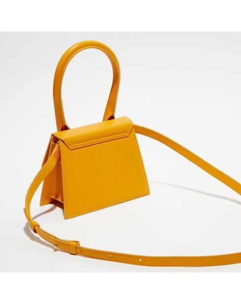 Mini sac à main en Cuir Le Chiquito Moyen orange - 18x13.5 cm