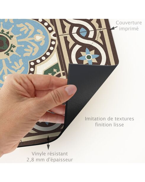 Tapis en vinyle pour extérieur Diva multicolore - 66x110  cm