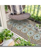 Tapis en vinyle pour extérieur Diva multicolore - 66x180  cm