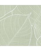 Tapis en vinyle pour extérieur Hojas verde multicolore - 133x200  cm