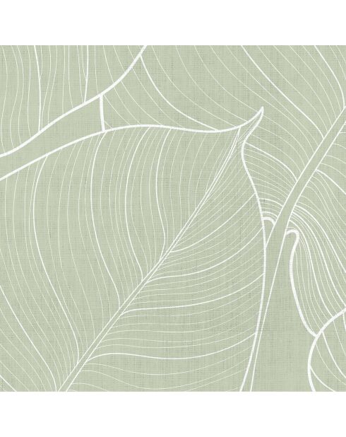Tapis en vinyle pour extérieur Hojas verde multicolore - 133x200  cm