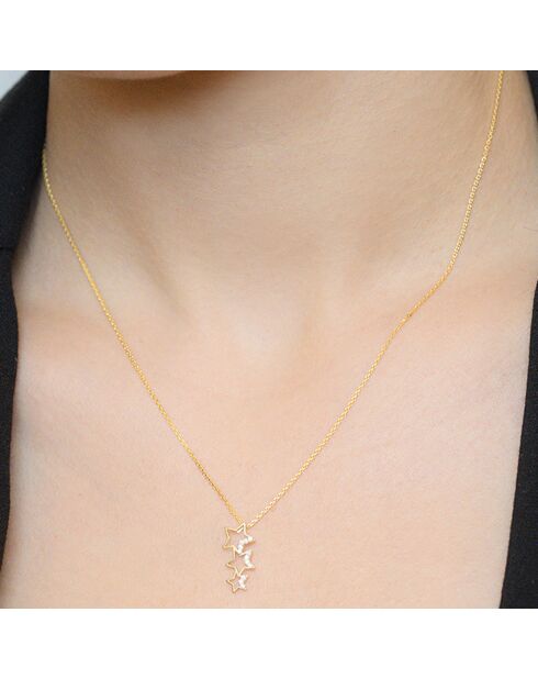 Pendentif Constellation or jaune