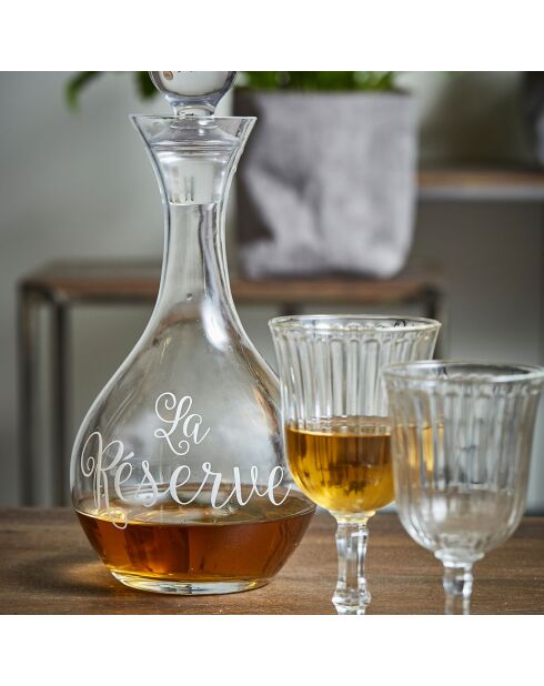 6 Verres à pied Belem transparents - 24cl