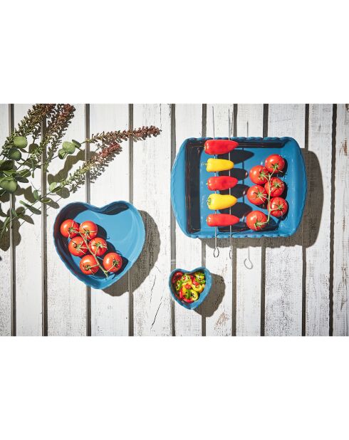 Plat à gâteau Charlotte acier  -  24x24x5 cm