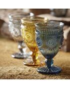 6 Verres à pied Chambord ambre  - 25cl