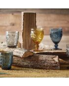 6 Verres à pied Chambord ambre  - 25cl