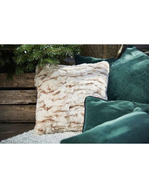 Housse de coussin Velvetin verte -  50x30 cm