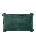 Housse de coussin Velvetin verte -  50x30 cm
