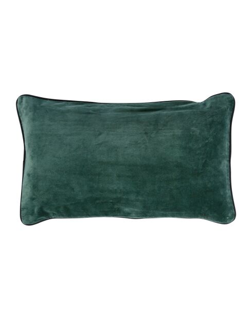 Housse de coussin Velvetin verte -  50x30 cm
