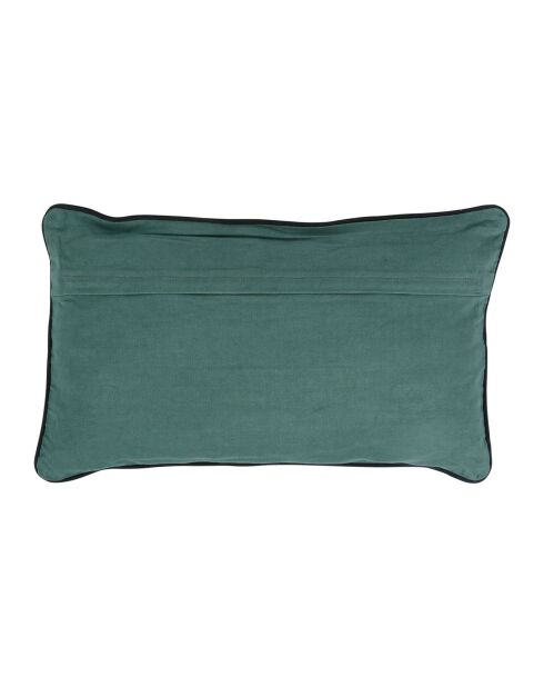 Housse de coussin Velvetin verte -  50x30 cm