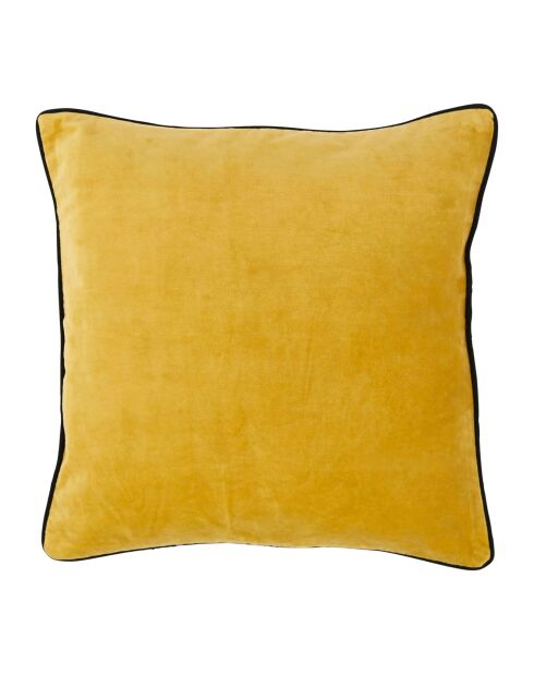 Housse de coussin Velvetin moutarde  -  45x45 cm