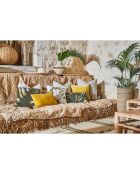 Fodera per cuscino Velvetin senape - 50x30 cm