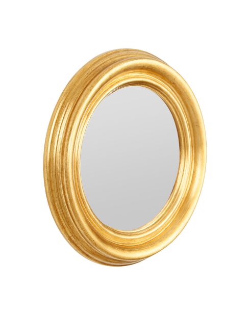 Miroir Drachma doré  -  D.35.5 cm