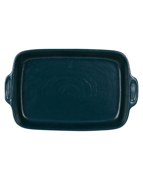 Plat à four Cook bleu canard  -  30x18x5  cm