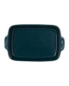 Plat à four Cook bleu canard  -  36x21x6  cm