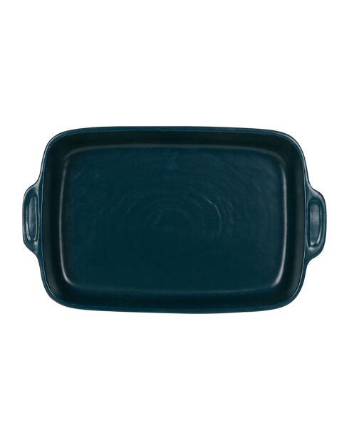 Plat à four Cook bleu canard  -  36x21x6  cm