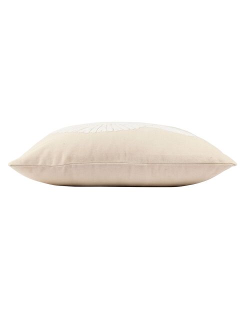 Kussenhoes voor slakken Seaside zand/wit - 45x45 cm