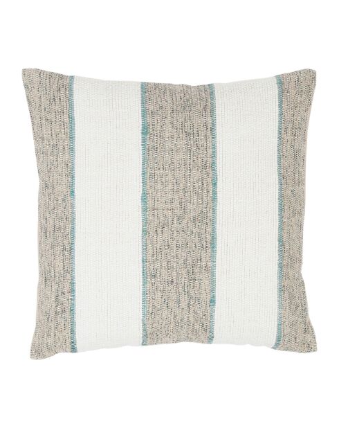 Housse de coussin Bandol beige/blanc  -  45x45 cm
