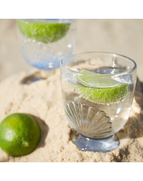 6 Verres à pied Belle-Ile transparents - 29cl