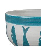 Coupelle Corfou turquoise  -  D.16x18 cm