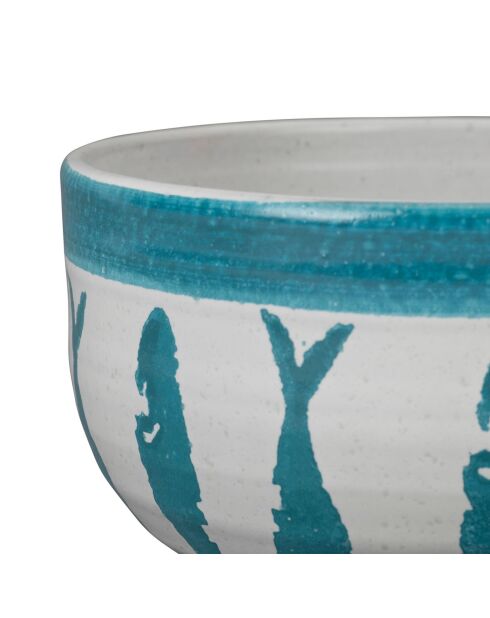 Coupelle Corfou turquoise  -  D.16x18 cm