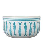 Saladier Corfou turquoise  -  D.21.5x12 cm