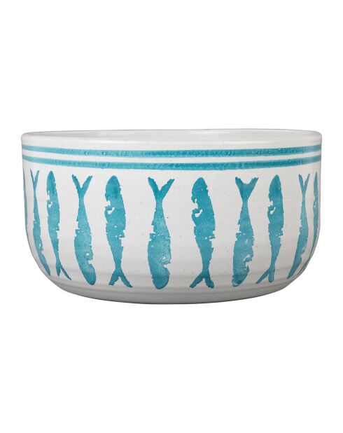 Saladier Corfou turquoise  -  D.21.5x12 cm