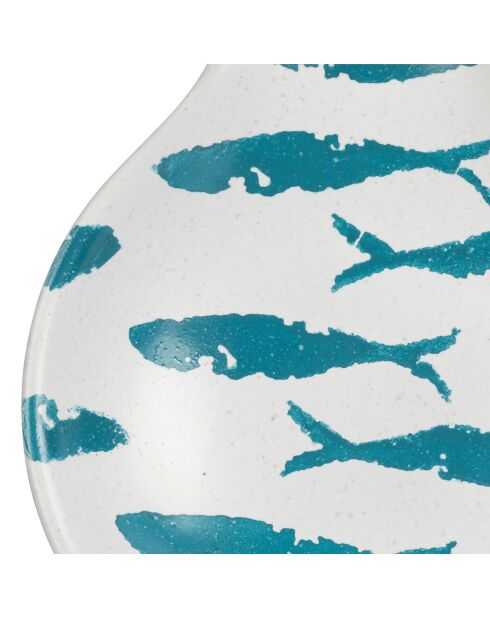 Repose cuillère Corfou turquoise  -  22x15 cm