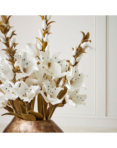 Fleur Saulia kaki/blanc -  108 cm