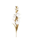 Fleur Saulia kaki/blanc -  108 cm