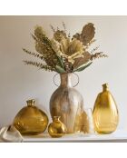 Vase Gali doré/ambre -  D.16x18 cm