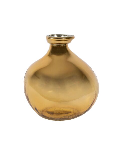 Vase Gali doré/ambre -  D.16x18 cm