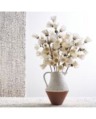 Fleur Camaé blanc cassé  -  95 cm