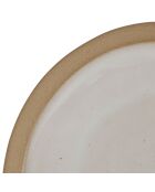 6 witte dessertborden van Jade - D.21,5 cm